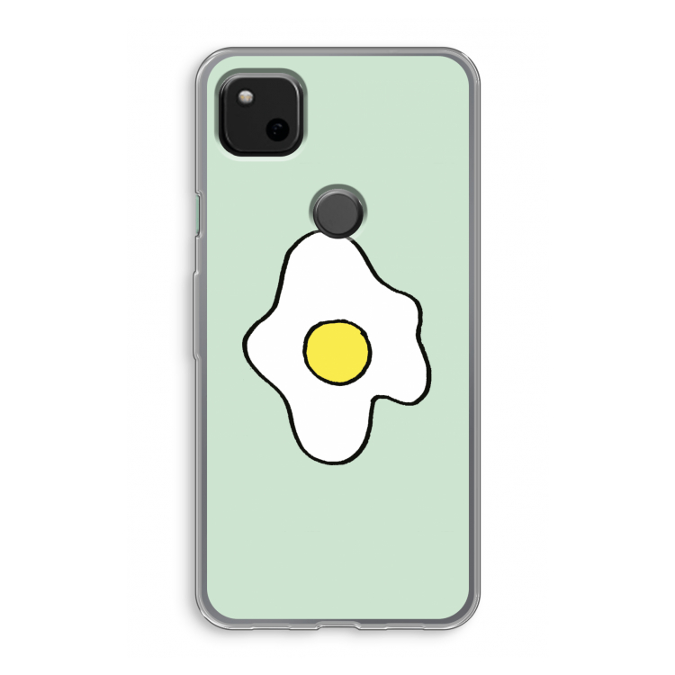 Spiegelei: Google Pixel 4a Transparant Hoesje