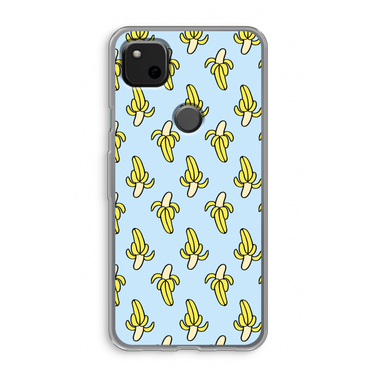 Bananas: Google Pixel 4a Transparant Hoesje