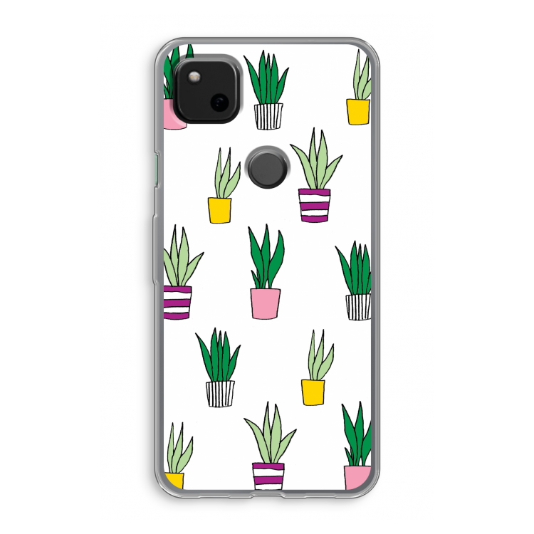 Sanseveria: Google Pixel 4a Transparant Hoesje