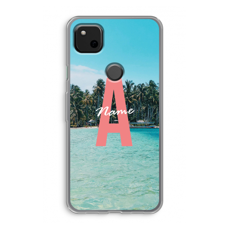 Pacific Dream: Google Pixel 4a Transparant Hoesje