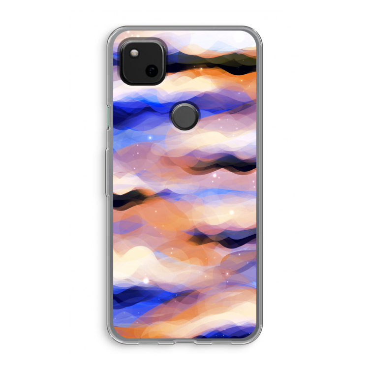Donkere Wolken: Google Pixel 4a Transparant Hoesje