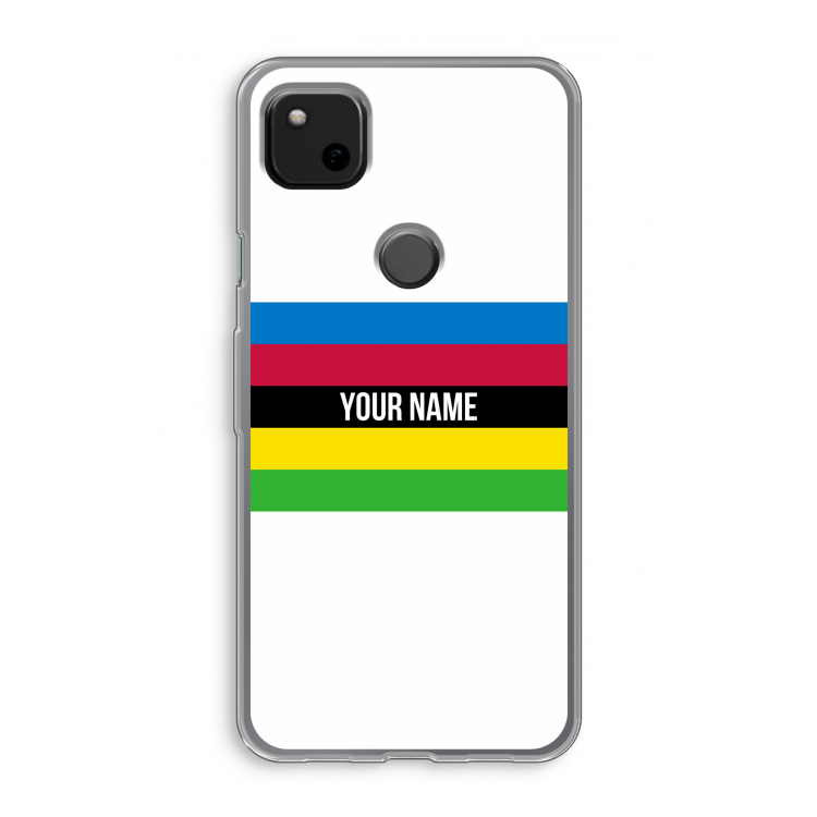 WK Wielrennen: Google Pixel 4a Transparant Hoesje