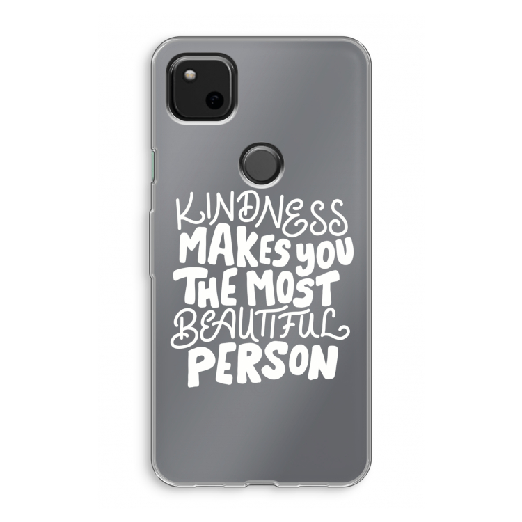 The prettiest: Google Pixel 4a Transparant Hoesje