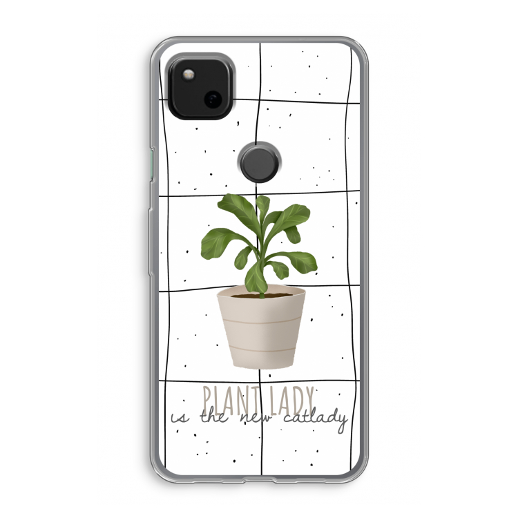 Kamerplant op vensterruit: Google Pixel 4a Transparant Hoesje