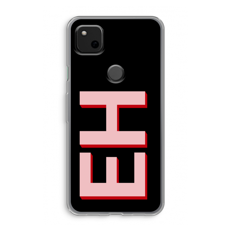Monogram: Google Pixel 4a Transparant Hoesje