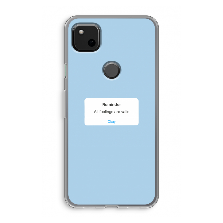 Reminder: Google Pixel 4a Transparant Hoesje