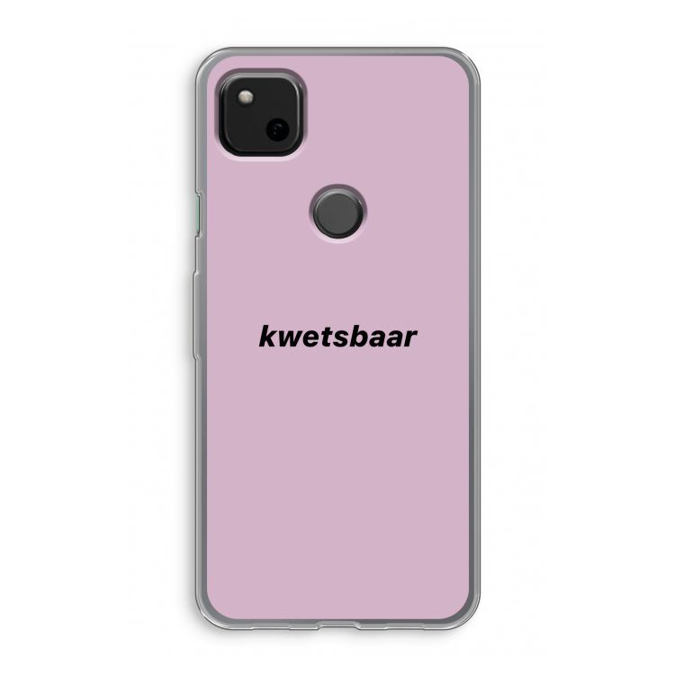 kwetsbaar: Google Pixel 4a Transparant Hoesje