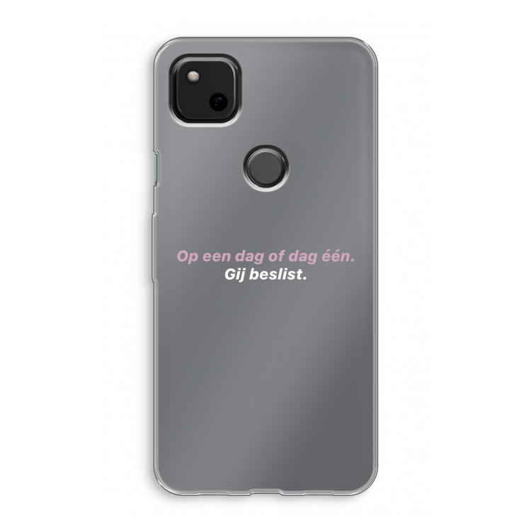 gij beslist: Google Pixel 4a Transparant Hoesje