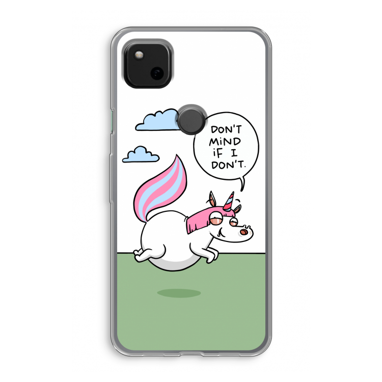 Unicorn: Google Pixel 4a Transparant Hoesje