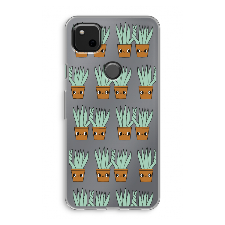 Sansevieria: Google Pixel 4a Transparant Hoesje
