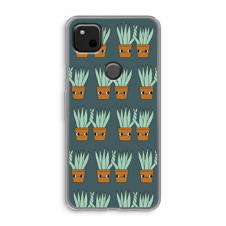 Sansevieria: Google Pixel 4a Transparant Hoesje