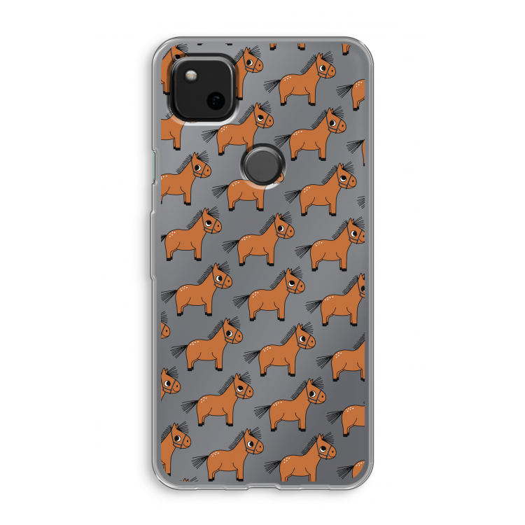 Pony: Google Pixel 4a Transparant Hoesje