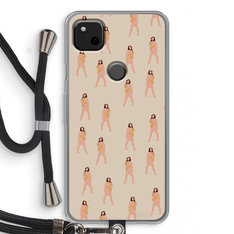 You're so golden: Pixel 4a Transparant Hoesje met koord
