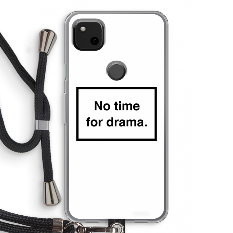 No drama: Pixel 4a Transparant Hoesje met koord