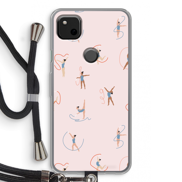 Dancing #3: Pixel 4a Transparant Hoesje met koord