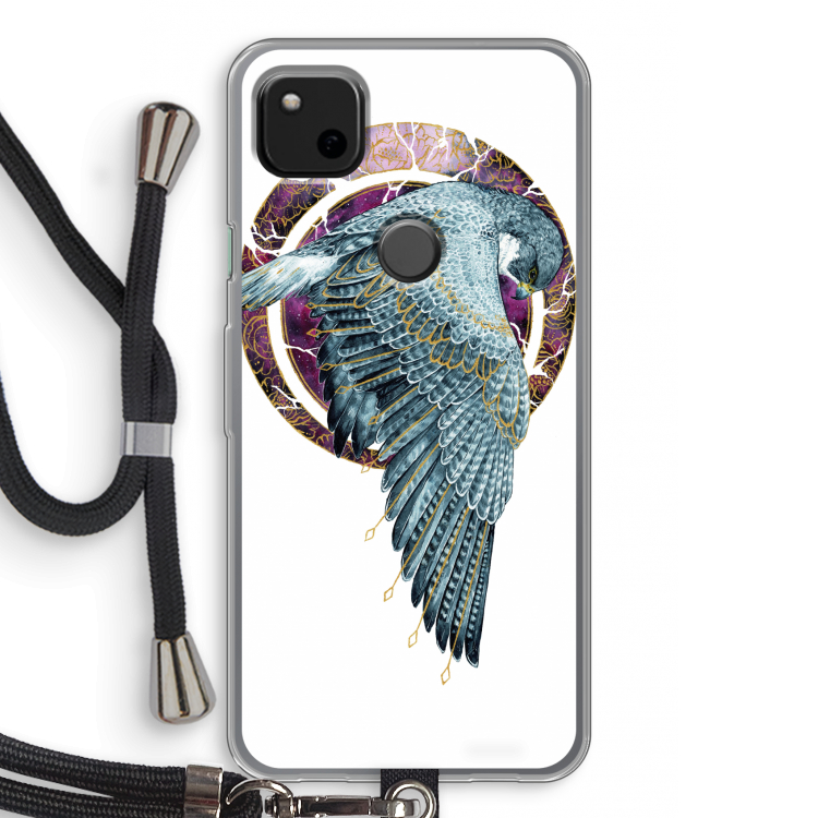 Golden Falcon: Pixel 4a Transparant Hoesje met koord