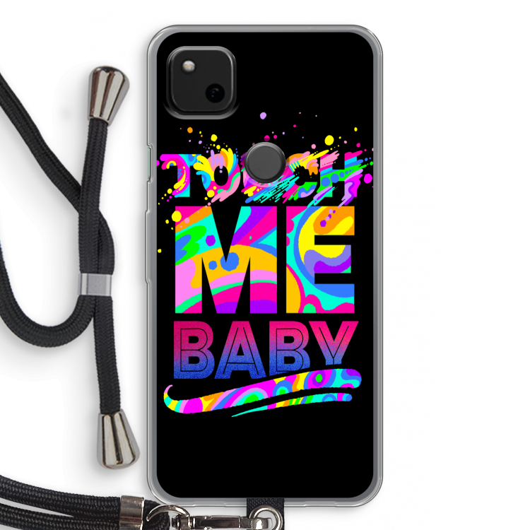 Touch Me: Pixel 4a Transparant Hoesje met koord