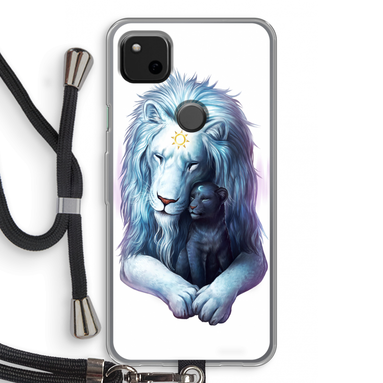 Child Of Light: Pixel 4a Transparant Hoesje met koord