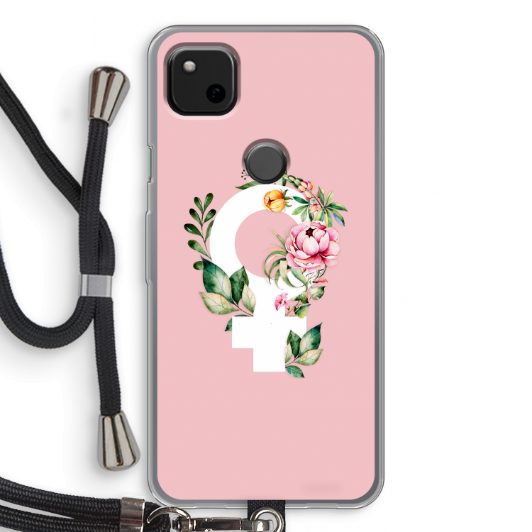 Venus: Pixel 4a Transparant Hoesje met koord
