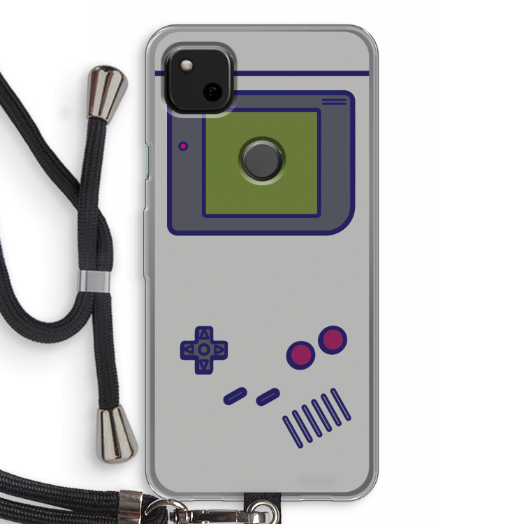 Game On: Pixel 4a Transparant Hoesje met koord