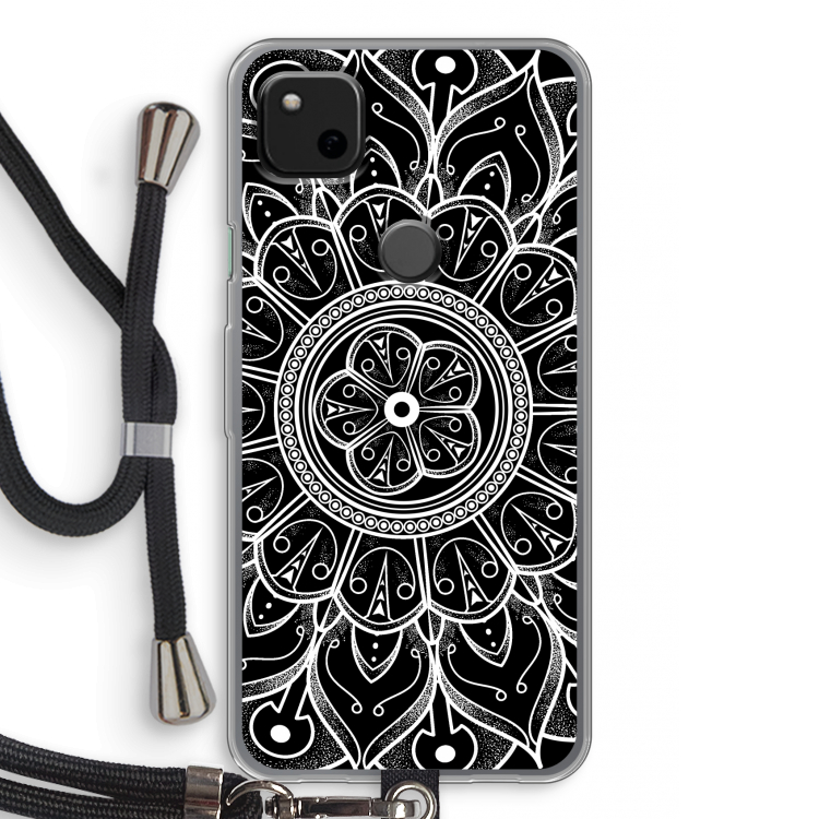 Roses Are Red: Pixel 4a Transparant Hoesje met koord
