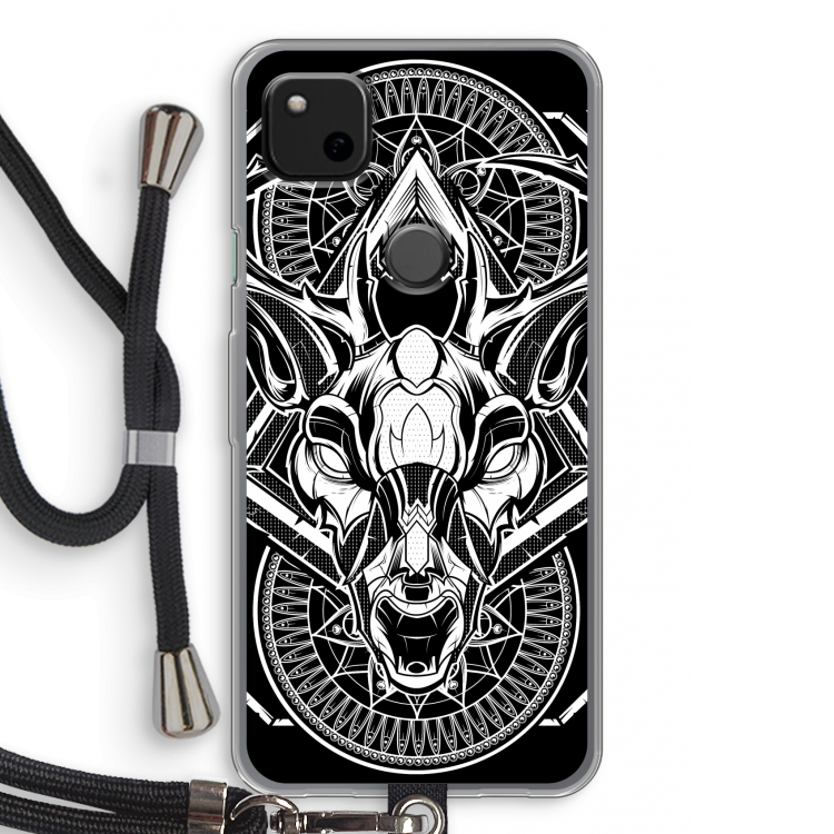 Oh Deer: Pixel 4a Transparant Hoesje met koord