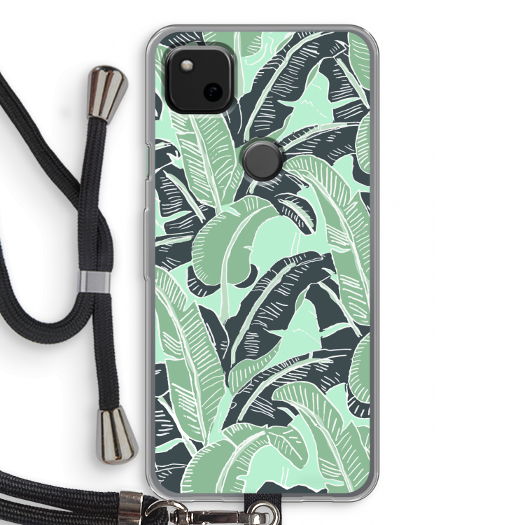 This Sh*t Is Bananas: Pixel 4a Transparant Hoesje met koord