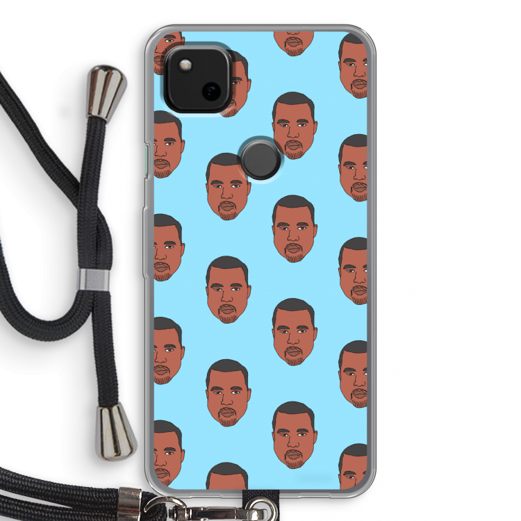 Kanye Call Me?: Pixel 4a Transparant Hoesje met koord