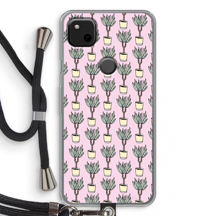 Boompje: Pixel 4a Transparant Hoesje met koord