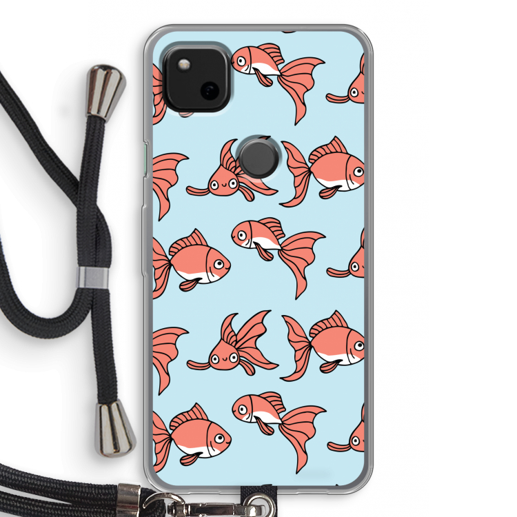 Blub: Pixel 4a Transparant Hoesje met koord