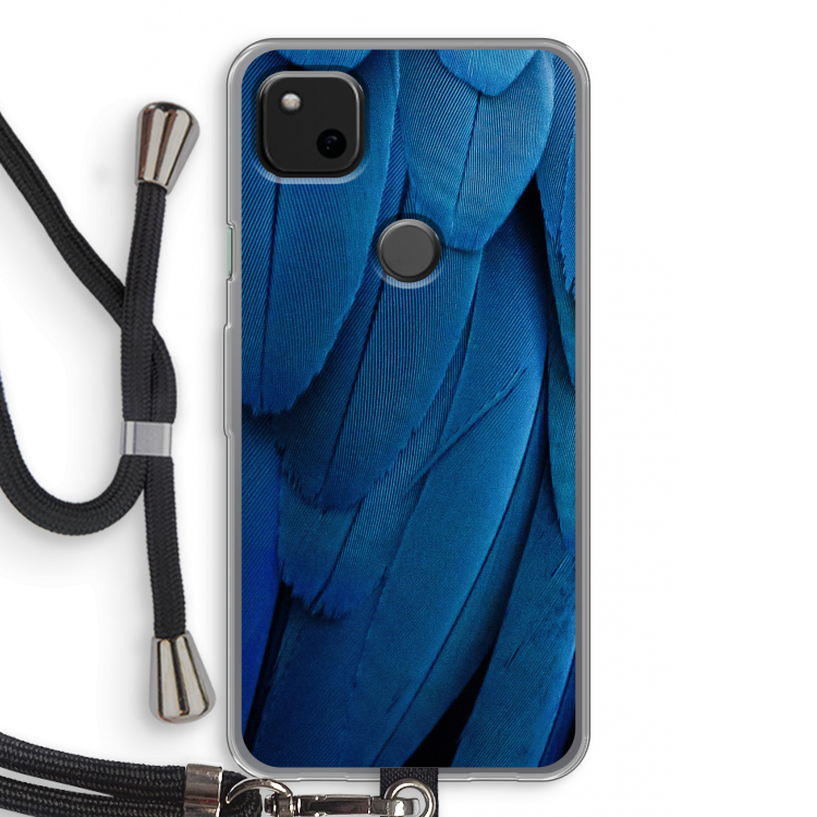 Pauw: Pixel 4a Transparant Hoesje met koord
