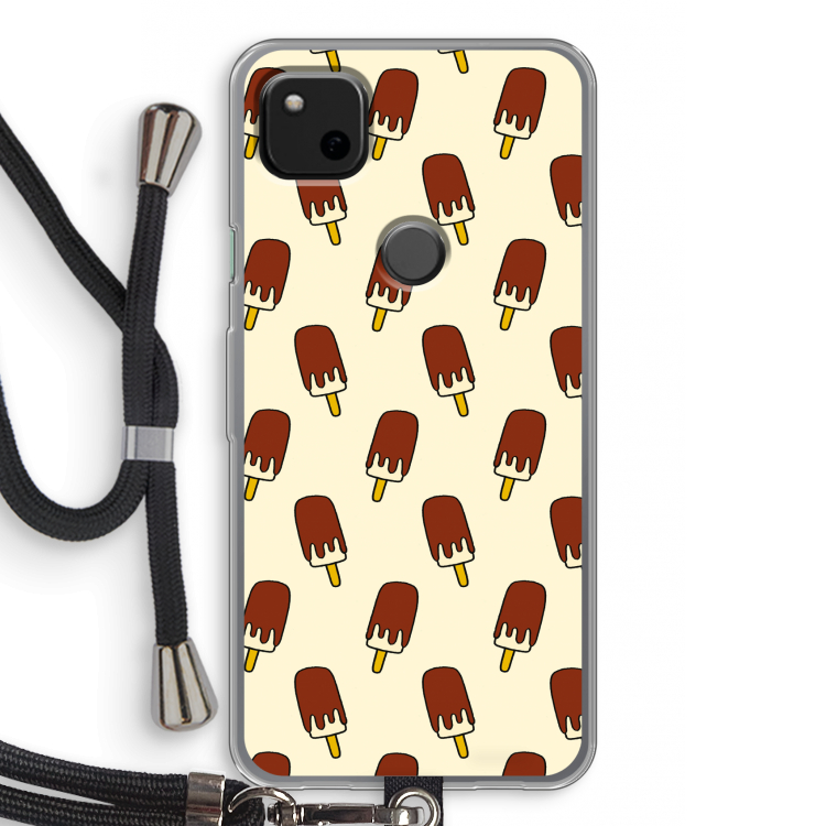 Yummy: Pixel 4a Transparant Hoesje met koord
