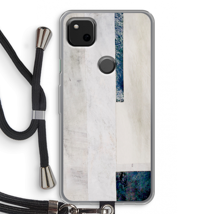 Meet you there: Pixel 4a Transparant Hoesje met koord