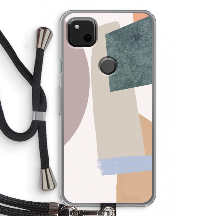 Lindo: Pixel 4a Transparant Hoesje met koord