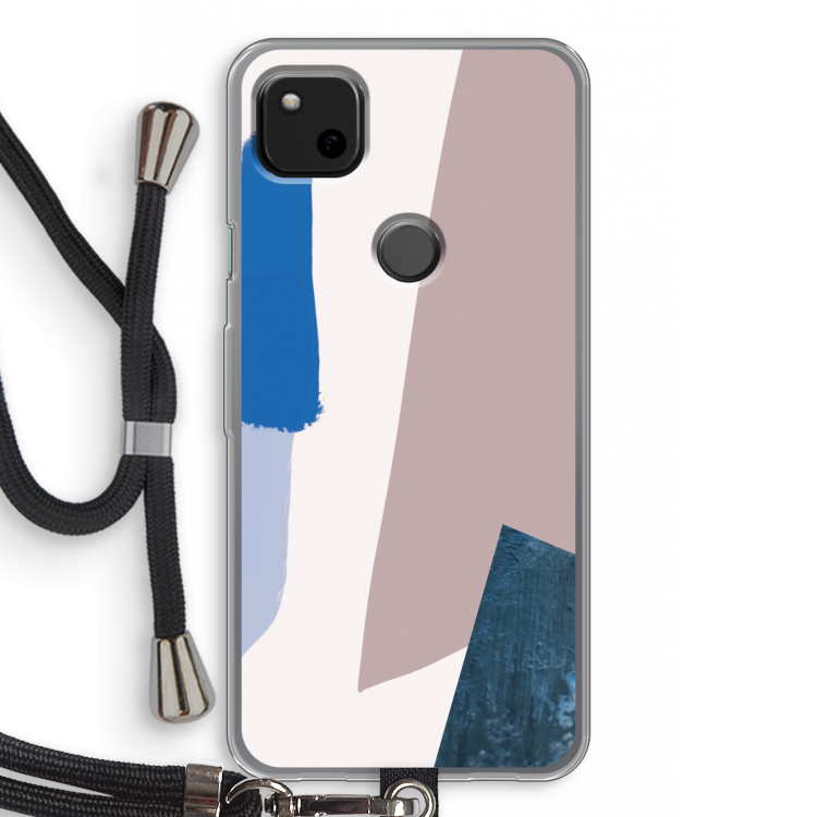 Lapis: Pixel 4a Transparant Hoesje met koord