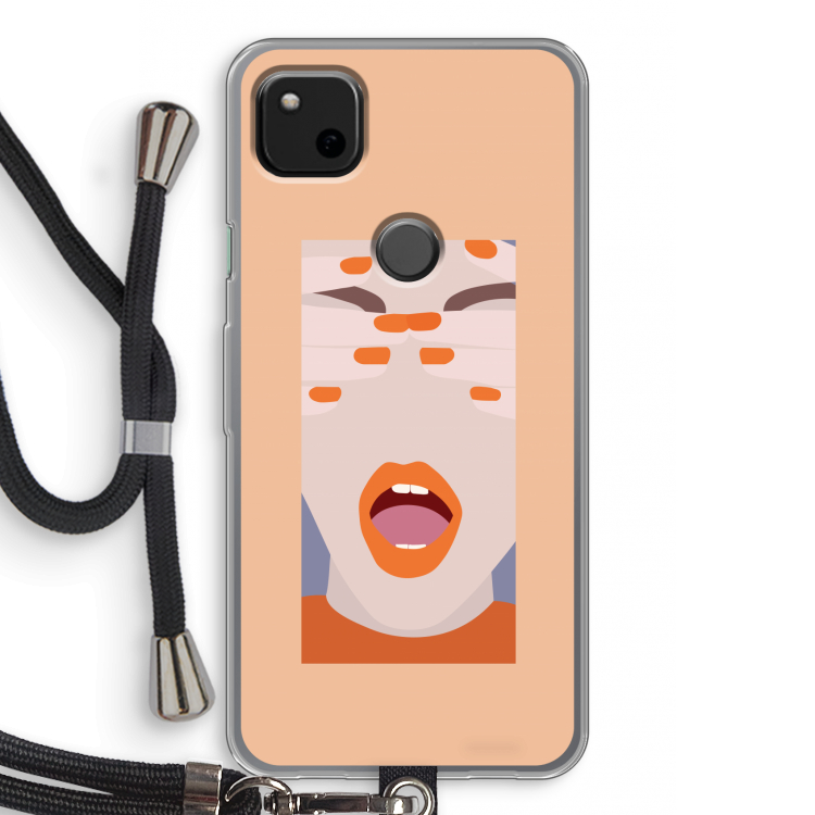Surprise: Pixel 4a Transparant Hoesje met koord