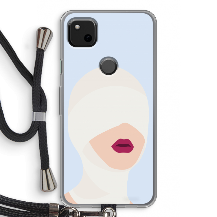 Incognito: Pixel 4a Transparant Hoesje met koord