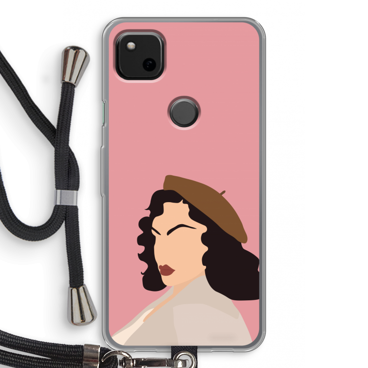Confidence: Pixel 4a Transparant Hoesje met koord