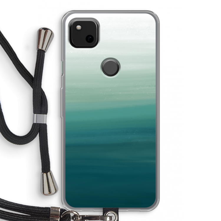 Ocean: Pixel 4a Transparant Hoesje met koord