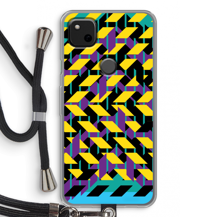 Skew Bee 3: Pixel 4a Transparant Hoesje met koord