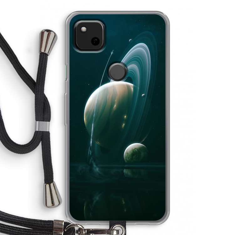 Mercurius: Pixel 4a Transparant Hoesje met koord
