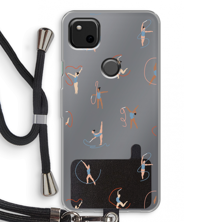 Dancing #3: Pixel 4a Transparant Hoesje met koord