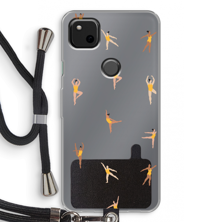 Dans #2: Pixel 4a Transparant Hoesje met koord