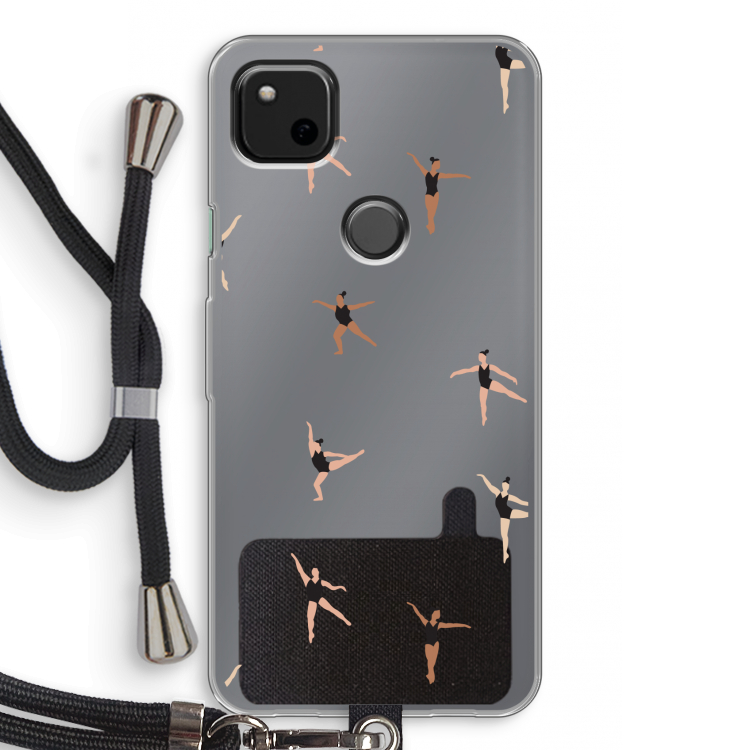 Dancing #1: Pixel 4a Transparant Hoesje met koord