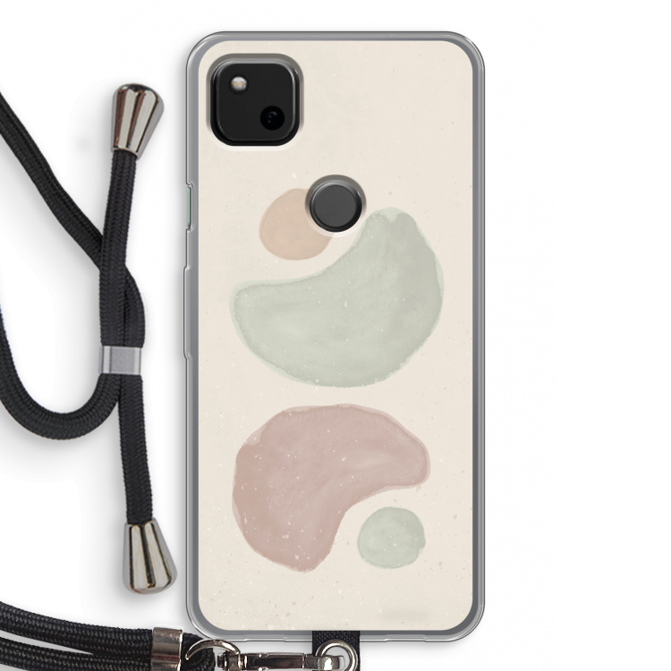 Geo #10: Pixel 4a Transparant Hoesje met koord