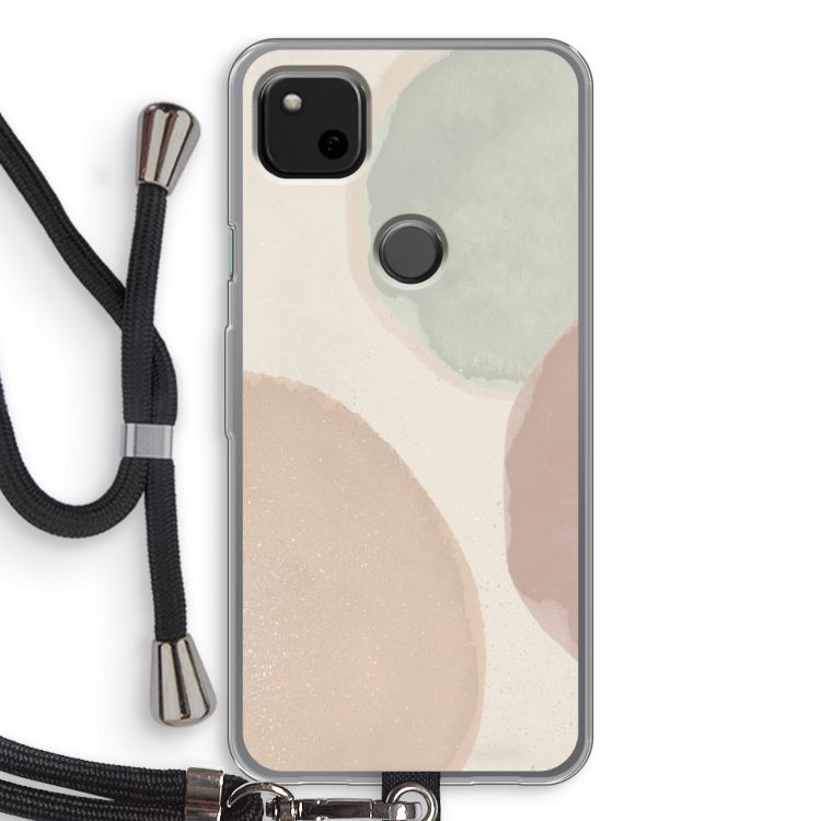 Geo #8: Pixel 4a Transparant Hoesje met koord