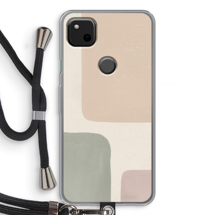 Geo #7: Pixel 4a Transparant Hoesje met koord