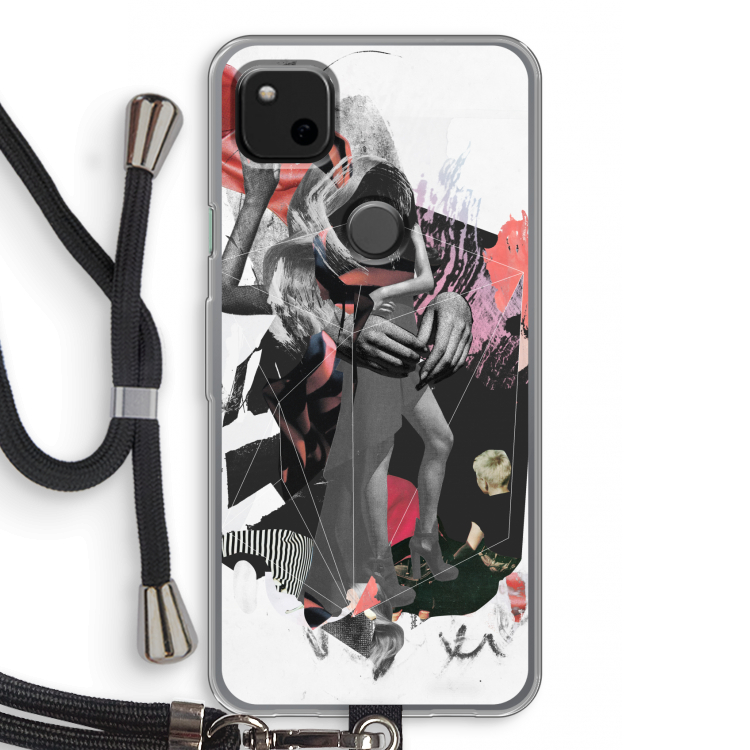 Dissimulation du réel: Pixel 4a Transparant Hoesje met koord