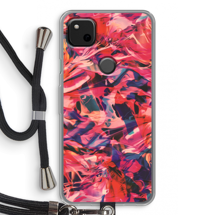 California: Pixel 4a Transparant Hoesje met koord
