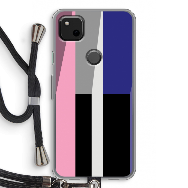 Gestalte 4: Pixel 4a Transparant Hoesje met koord